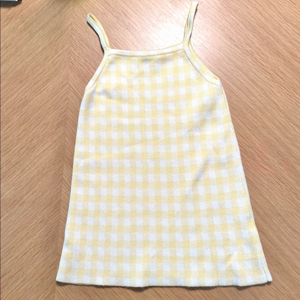 Zara Baby Knit Gingham Dress